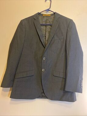 Alberto Nardoni Men’s Classic 2 Button Single‎ Breasted Lapel Sports Coat Grey